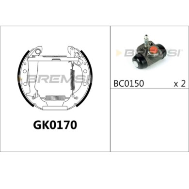 GK0170.JPG Kit Ganasce Freno Posteriore Skoda Favorit Pick-up (787) Gk0170 Bremsi