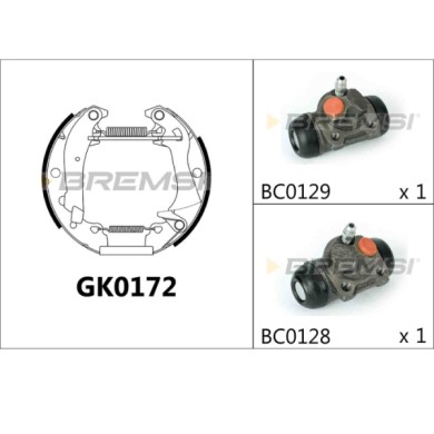 GK0172.JPG Kit Ganasce Freno Posteriore Alfa Romeo 33 33 Sportwagon Gk0172 Bremsi