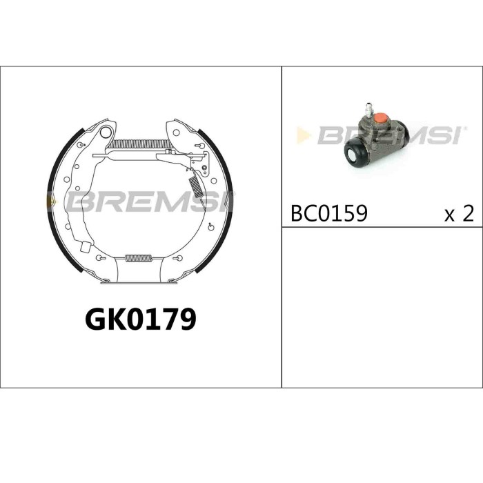 GK0179.JPG Kit Ganasce Freno Posteriore Renault Laguna I Grandtour (k56) Gk0179 77 01 203 341 Bremsi