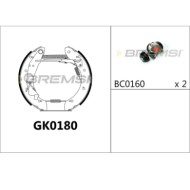 GK0180.JPG Kit Ganasce Freno Posteriore Peugeot 405 Ii Break Gk0180 4241.4h Bremsi