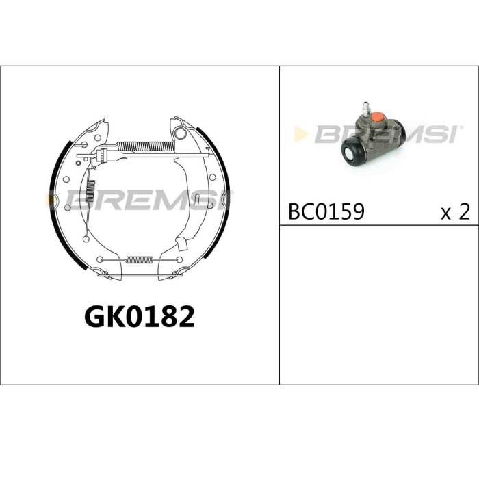 GK0182.JPG Kit Ganasce Freno Posteriore Citroen Saxo (s0 S1) Gk0182 4241.7e Bremsi