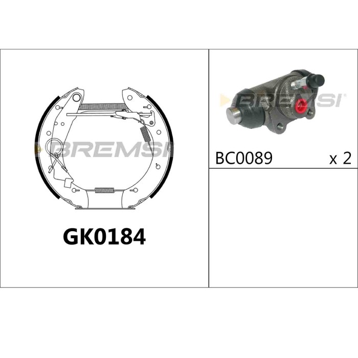 GK0184.JPG Kit Ganasce Freno Posteriore Renault Espace Iii Gk0184 60 25 370 302 Bremsi