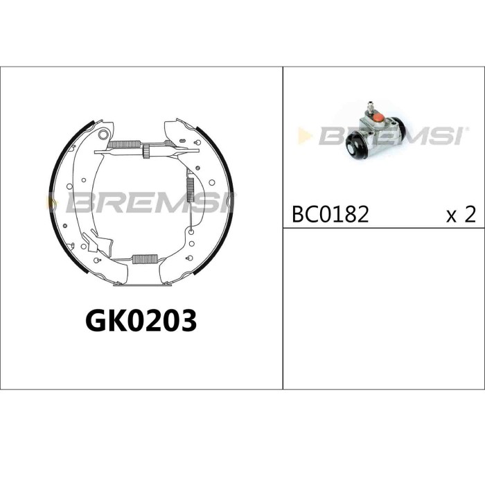 GK0203.JPG Kit Ganasce Freno Posteriore Citroen Jumper I Autobus (230p) Gk0203 4241.3w Bremsi