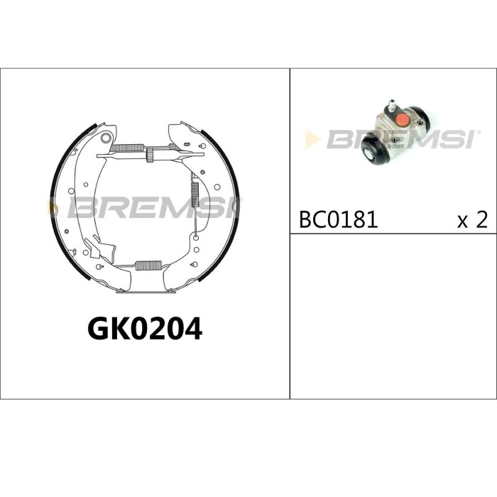 GK0204.JPG Kit Ganasce Freno Posteriore Citroen Jumper I Autobus (230p) Gk0204 42412x Bremsi