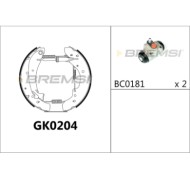 GK0204.JPG Kit Ganasce Freno Posteriore Citroen Jumper I Autobus (230p) Gk0204 42412x Bremsi