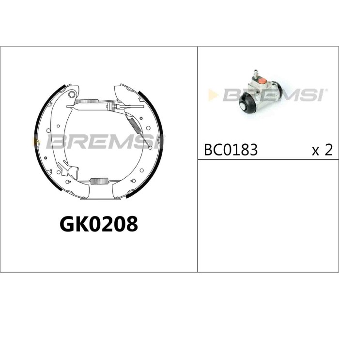 GK0208.JPG Kit Ganasce Freno Posteriore Citroen Jumper I Autobus (230p) Gk0208 4241.3v Bremsi