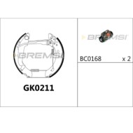 GK0211.JPG Kit Ganasce Freno Posteriore Nissan Micra Ii Gk0211 Bremsi