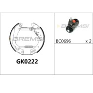 GK0222.JPG Kit Ganasce Freno Posteriore Nissan Terrano Ii Gk0222 Bremsi