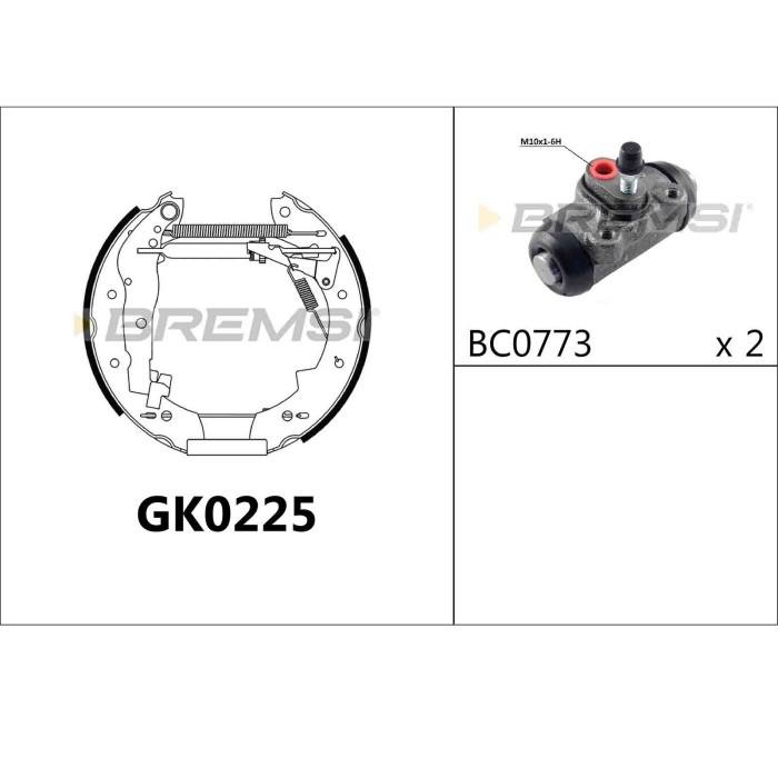 GK0225.JPG Kit Ganasce Freno Posteriore Santana Samurai Suzuki Samurai Fuoristrada Chiuso Samurai Fuoristrada Aperto Gk0225 Brem