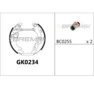 GK0234.JPG Kit Ganasce Freno Posteriore Fiat Punto Punto Cassone/coda Spiovente Gk0234 Bremsi