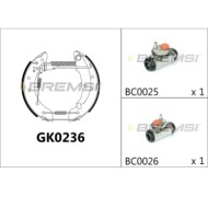 GK0236.JPG Kit Ganasce Freno Posteriore Renault Clio Ii Gk0236 Bremsi