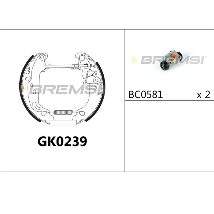 GK0239.JPG Kit Ganasce Freno Posteriore Ford Fiesta Iv Ka Puma Gk0239 Bremsi