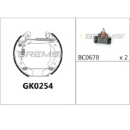 GK0254.JPG Kit Ganasce Freno Posteriore Chevrolet Matiz Spark Daewoo Matiz Gk0254 Bremsi