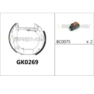 GK0269.JPG Kit Ganasce Freno Posteriore Ford Escort Vi Fiesta Furgonato Fiesta Iv Puma Mazda 121 Iii Gk0269 Bremsi