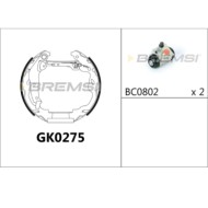 GK0275.JPG Kit Ganasce Freno Posteriore Citro-n C1 Peugeot 107 Toyota Aygo Gk0275 1611451780 Bremsi