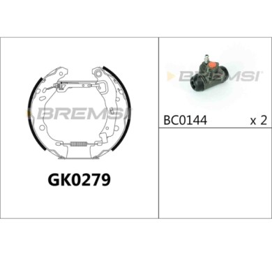 GK0279.JPG Kit Ganasce Freno Posteriore Dacia Logan Logan Mcv Sandero Renault Logan I Logan I Station Wagon Gk0279 Bremsi