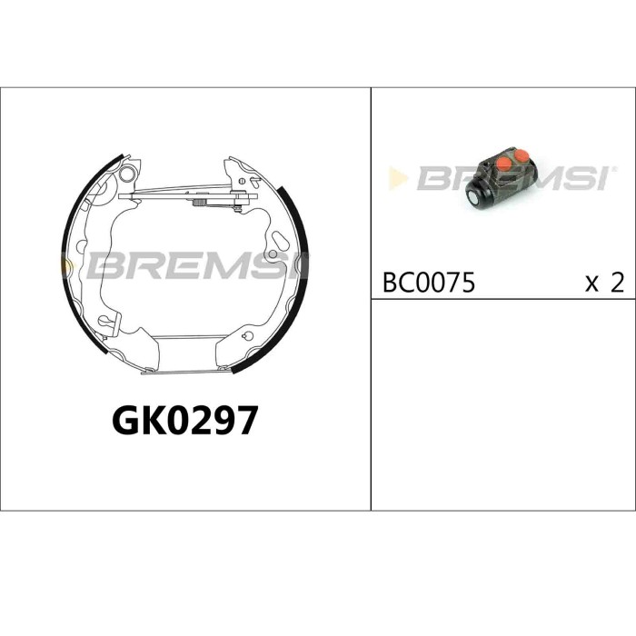 GK0297.JPG Kit Ganasce Freno Posteriore Ford Focus Focus Turnier Focus Tre Volumi Gk0297 Bremsi