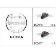GK0316.JPG Kit Ganasce Freno Posteriore Peugeot 207 207 Cc 207 Sw Gk0316 4242 Bremsi