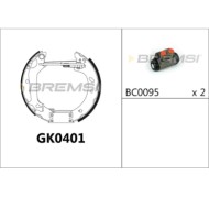 GK0401.JPG Kit Ganasce Freno Posteriore Ford Escort Vi Escort Vi Turnier Escort Vi Tre Volumi Gk0401 Bremsi