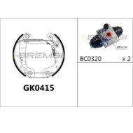 GK0415.JPG Kit Ganasce Freno Posteriore Daewoo Lanos Lanos Tre Volumi Opel Corsa C Corsa C Cassone/coda Spiovente Gk0415 Bremsi
