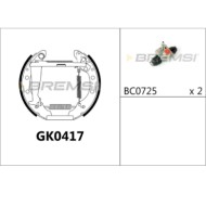 GK0417.JPG Kit Ganasce Freno Posteriore Audi 80 B3 Tre Volumi (893 894 8a2) Gk0417 Bremsi