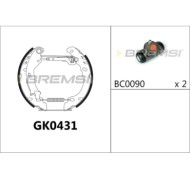 GK0431.JPG Kit Ganasce Freno Posteriore Fiat Panda Panda Cassone/coda Spiovente Gk0431 Bremsi