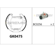 GK0475.JPG Kit Ganasce Freno Posteriore Dacia Sandero Renault Clio Ii Gk0475 Bremsi