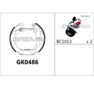 GK0486.JPG Kit Ganasce Freno Posteriore Nissan Micra Iv Note Gk0486 Bremsi