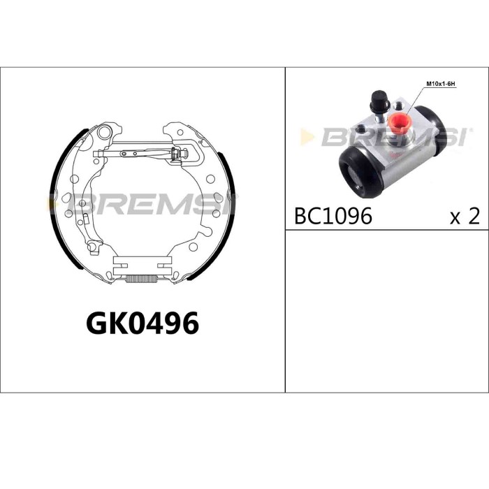 GK0496.JPG Kit Ganasce Freno Posteriore Renault Logan I (ls) Gk0496 Bremsi
