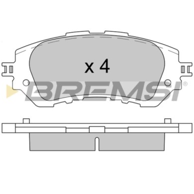 BP3607.jpg Kit Pastiglie Freno Anteriore Toyota Yaris/vios Tre Volumi Bp3607 04465-09020 Freno A Disco S.f. Akebono Bremsi
