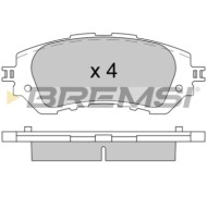 BP3607.jpg Kit Pastiglie Freno Anteriore Toyota Yaris/vios Tre Volumi Bp3607 04465-09020 Freno A Disco S.f. Akebono Bremsi