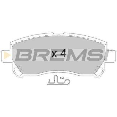 BP3872.jpg Kit Pastiglie Freno Anteriore Toyota Avanza Avanza Ii Bp3872 04465-bz010 S.f. Sumitomo Bremsi