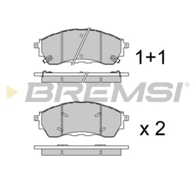 BP3879.jpg Kit Pastiglie Freno Posteriore Ford Ranger Bp3879 S.f. Chassis Brake Int. ( Bremsi