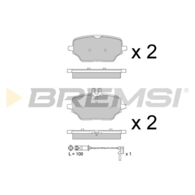 BP3882.jpg Kit Pastiglie Freno Posteriore Mercedes-benz Gle Coupú Bp3882 000 420 39 02 Rear S.f. Trw Bremsi
