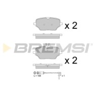 BP3882.jpg Kit Pastiglie Freno Posteriore Mercedes-benz Gle Coupú Bp3882 000 420 39 02 Rear S.f. Trw Bremsi