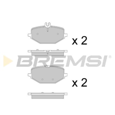 BP3884.jpg Kit Pastiglie Freno Posteriore Mercedes-benz Gle Bp3884 4204002 Senza Contatto Segnalazione Usura Bremsi