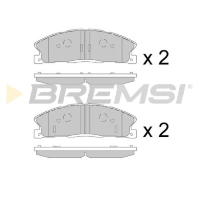 BP3886.jpg Kit Pastiglie Freno Anteriore Ford Usa Explorer Bp3886 Dg132001ba Non Predisposto Per Contatto Segnalazione Usura Bre