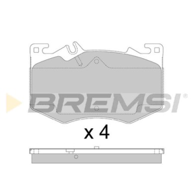 BP3887.jpg Kit Pastiglie Freno Anteriore Mercedes-benz Classe A Cla Cla Shooting Brake Classe A Tre Volumi Gla Glb Bp3887 000 42