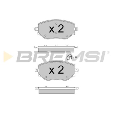 BP3889.jpg Kit Pastiglie Freno Anteriore Nissan Micra V Dacia Sandero Iii Renault Clio V Bp3889 D106000q1j S.f. Cbi Bremsi