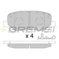 BP3890.jpg Kit Pastiglie Freno Posteriore Honda Pilot Bp3890 43022szaa00 Con Segnalazione Acustica Usura S.f. Akebono Bremsi