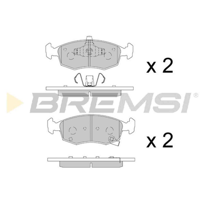 BP3891.jpg Kit Pastiglie Freno Anteriore Lancia Ypsilon Bp3891 7 736 866 8 S.f. Ate - Teves Bremsi