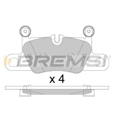 BP3892.jpg Kit Pastiglie Freno Posteriore Porsche 911 Bp3892 992698451a Predisposto Per Contatto Segnalazione Usura S.f. Brembo 