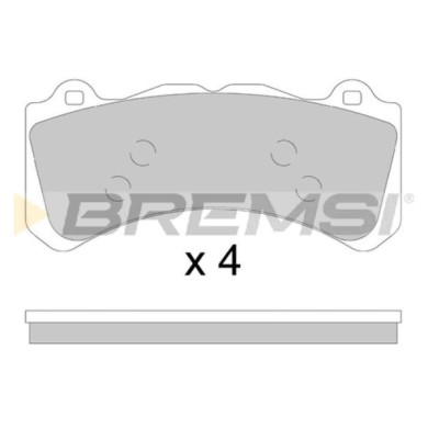 BP3896.jpg Kit Pastiglie Freno Anteriore Volvo V60 I Bp3896 31664689 Non Predisposto Per Contatto Segnalazione Usura S.f. Brembo