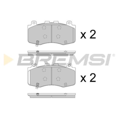 BP3898.jpg Kit Pastiglie Freno Anteriore Jeep Grand Cherokee Iv Bp3898 68399095aa Con Segnalazione Acustica Usura S.f. Brembo Br