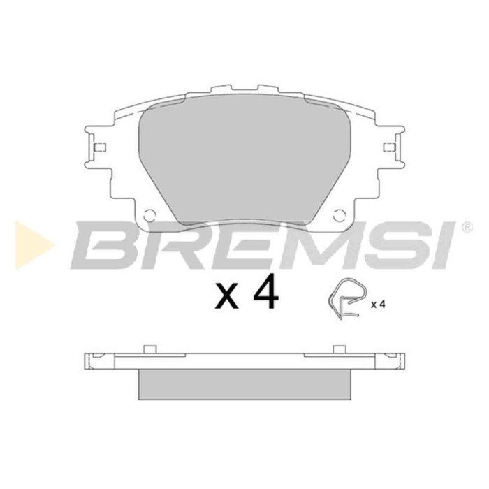 BP3899.jpg Kit Pastiglie Freno Posteriore Toyota Yaris Cross (mxp) Bp3899 04466-02390 Rear S.f. Akebono Bremsi