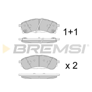 BP3901.jpg Kit Pastiglie Freno Posteriore Ford Ranger Bp3901 S.f. Chassis Brake Int. ( Bremsi