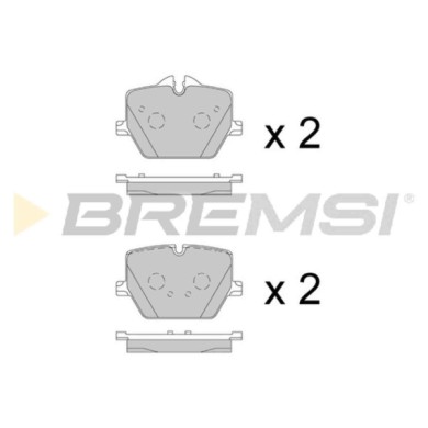 BP3902.jpg Kit Pastiglie Freno Posteriore Bmw 4 Cabriolet Bp3902 34 20 6 888 835 Rear S.f. Trw Bremsi