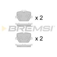 BP3902.jpg Kit Pastiglie Freno Posteriore Bmw 4 Cabriolet Bp3902 34 20 6 888 835 Rear S.f. Trw Bremsi