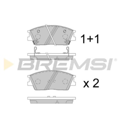 BP3904.jpg Kit Pastiglie Freno Anteriore Kia Soul Iii Bp3904 58101-k0a50 S.f. Tbc Bremsi
