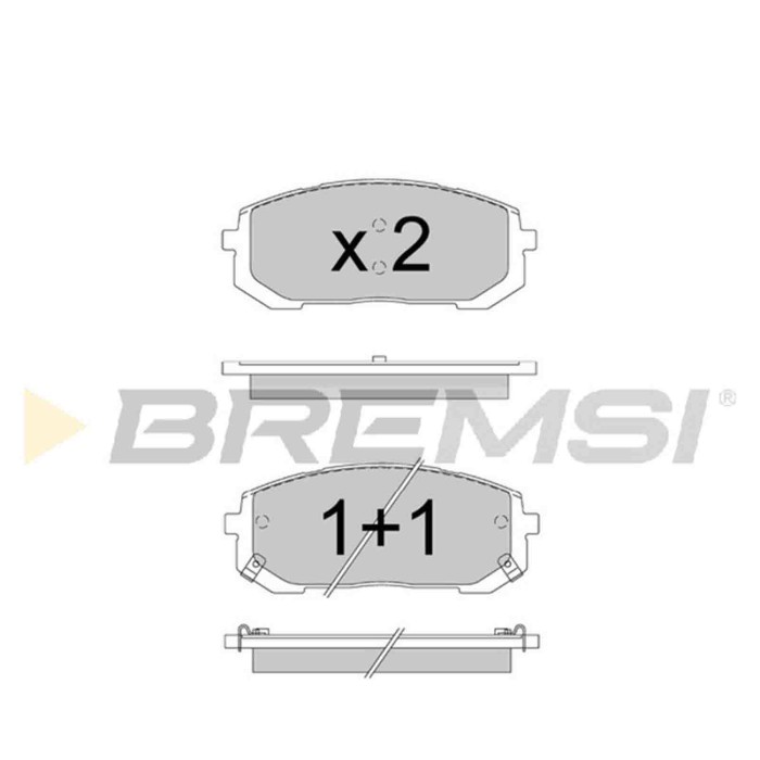 BP3907.jpg Kit Pastiglie Freno Anteriore Hyundai Sonata Viii Bp3907 58101-aaa10 S.f. Tbc Bremsi